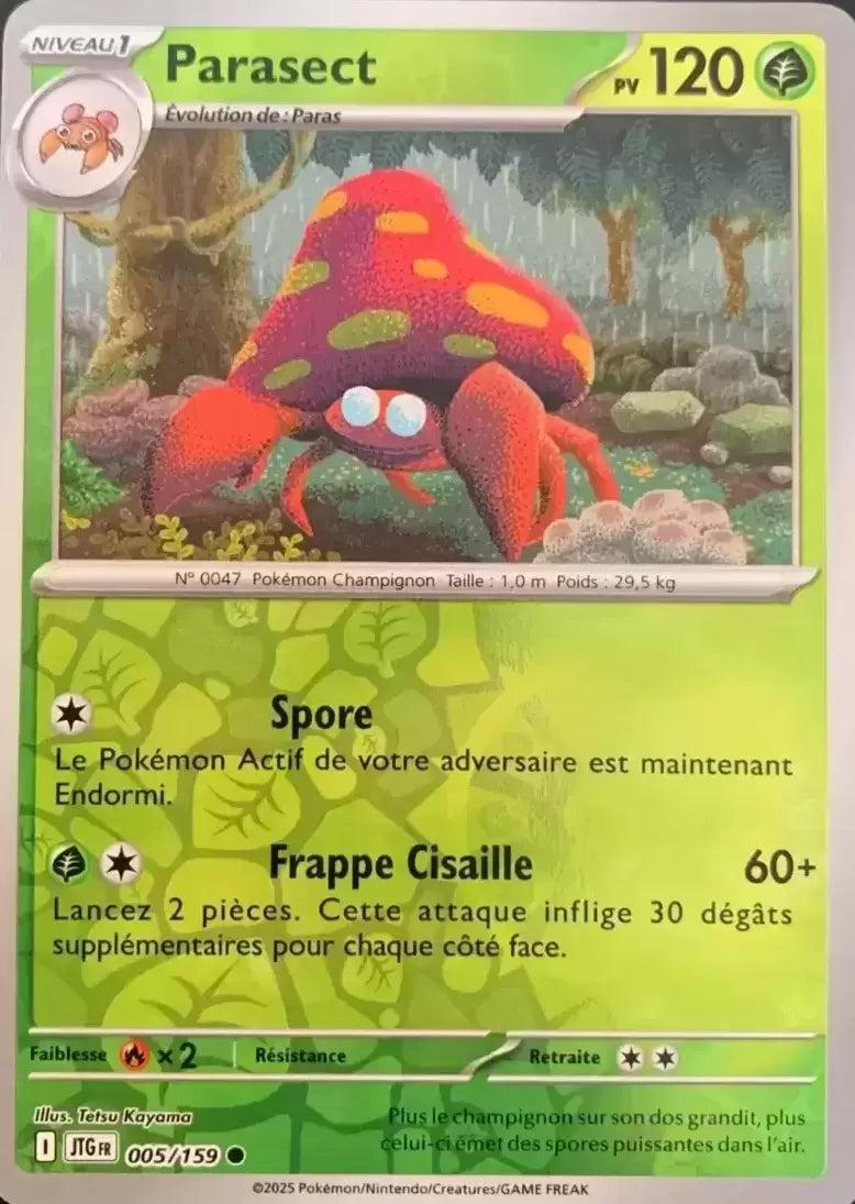 005/159 : Parasect Reverse - Aventures Ensemble - JTGFR