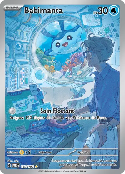 Babimanta 189/182 - Faille Paradoxe. Visuel produit Manga Cash Ans - Liège, carte officielle Pokémon.