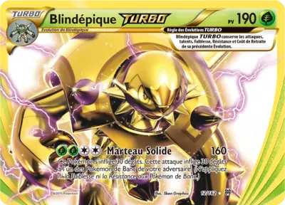 Carte Pokémon Blindépique TURBO 12/162 XY Impulsion TURBO en français