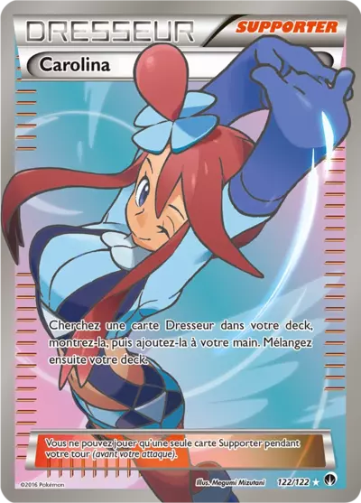 Carte Pokémon Carolina 122/122 XY Rupture TURBO en français