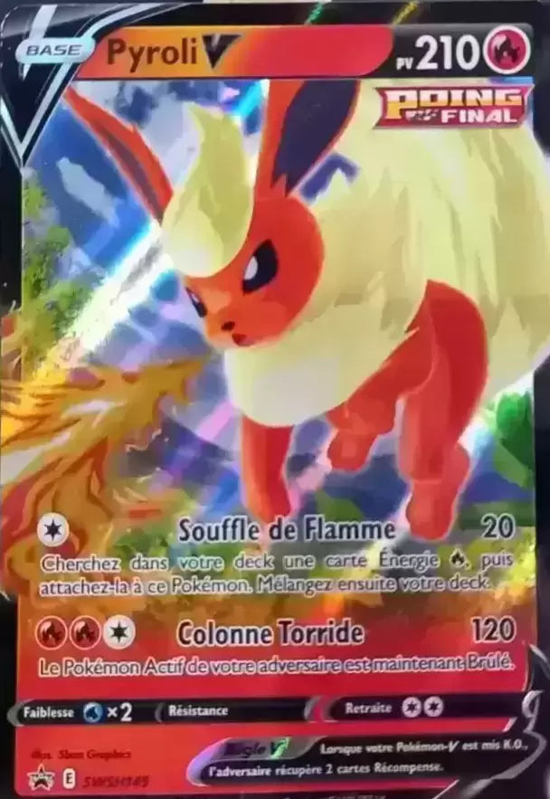 SWSH149 PROMO : Pyroli V - Cartes Promo Black Star Épée et Bouclier