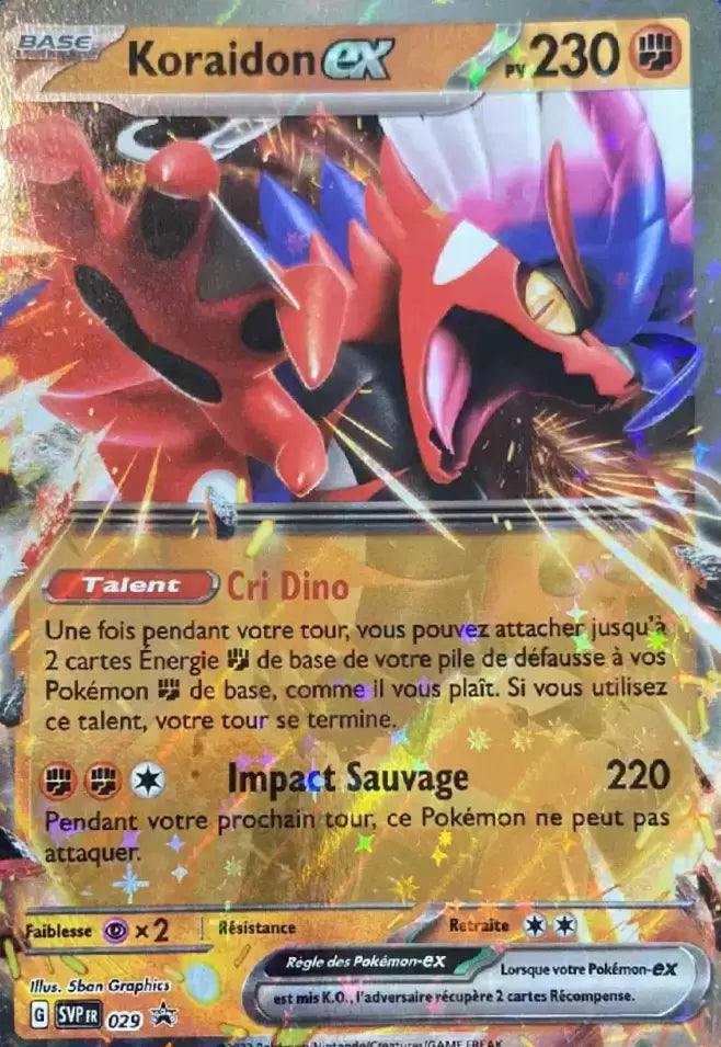 029 PROMO : Koraidon EX - Cartes Promo Ecarlate et Violet - SVPFR - Manga Cash