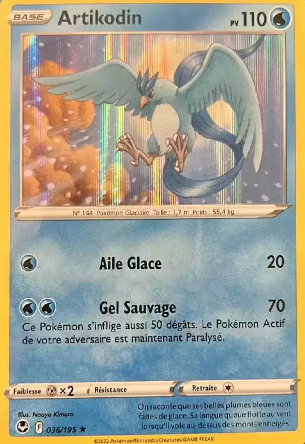 036/195 : Artikodin holographique - Tempête Argentée - SIT