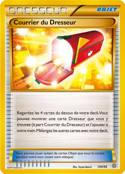 Carte Pokémon Courrier du Dresseur 100/98 XY Origines Antiques en français