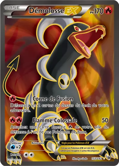 Carte Pokémon Démolosse-EX 153/162 XY Impulsion TURBO en français