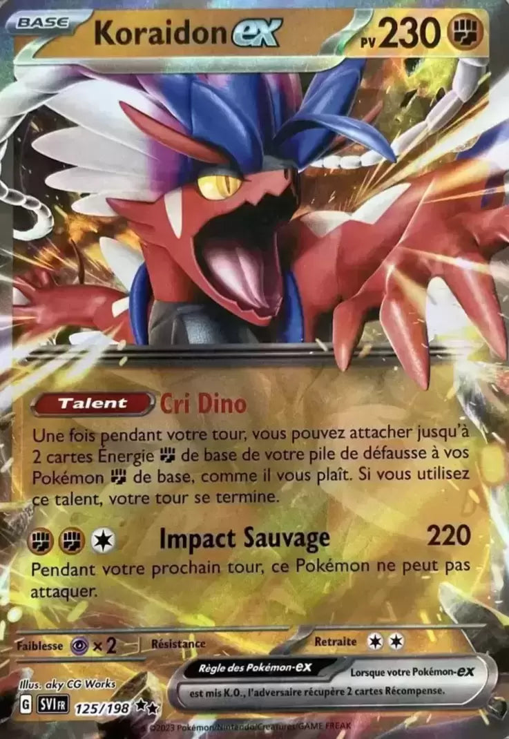 125/198 : Koraidon EX - Ecarlate et Violet - SVIFR