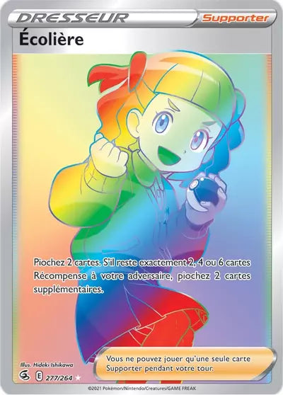 Écolière 277/264 – Poing de Fusion, visuel produit – Manga Cash Ans (Liège).