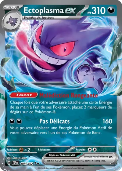 Ectoplasma EX 104/162 de l’extension Forces Temporelles, mise en avant par Manga Cash à Ans, près de Liège.