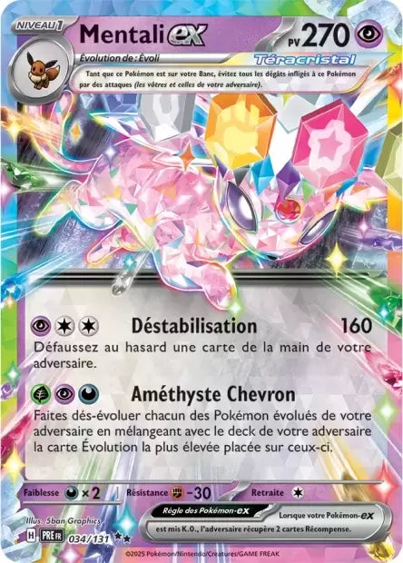 034/131 : Mentali EX - Évolutions Prismatiques - PREFR