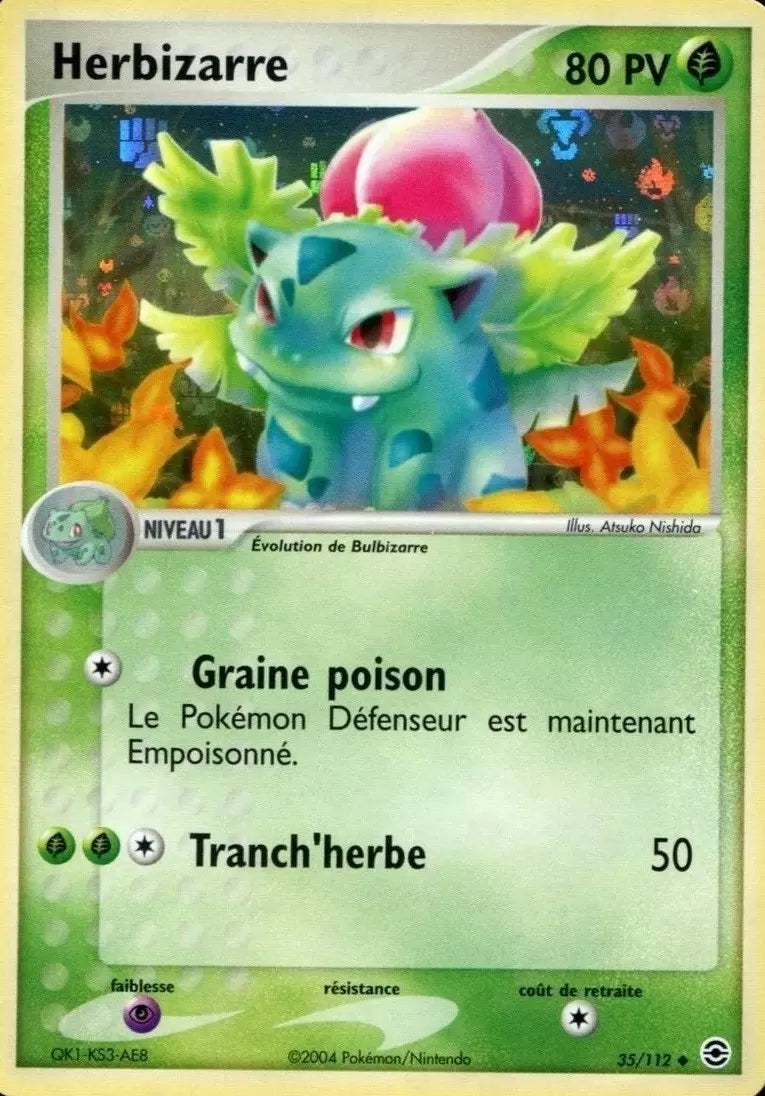 Herbizarre Holo 35/112, carte Rouge Feu & Vert Feuille (FL), en vente à Manga Cash à Ans, province de Liège.