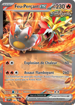 Feu-Perçant ex SVP144 Promo des cartes Écarlate et Violet, visible chez Manga Cash à Ans en région liégeoise.