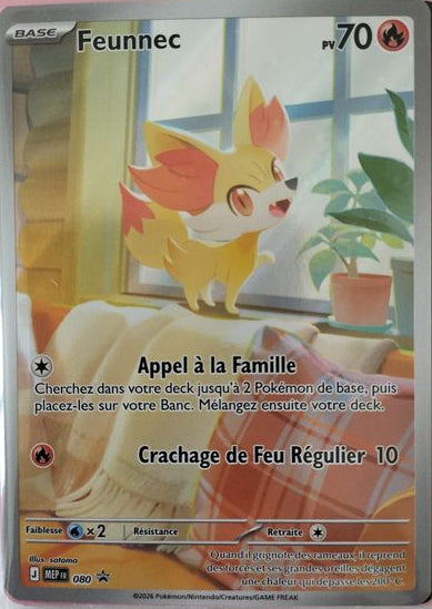 Feunnec MEP080, carte Cartes Promo Méga-Évolution (MEP), en vente à Manga Cash à Ans, province de Liège.