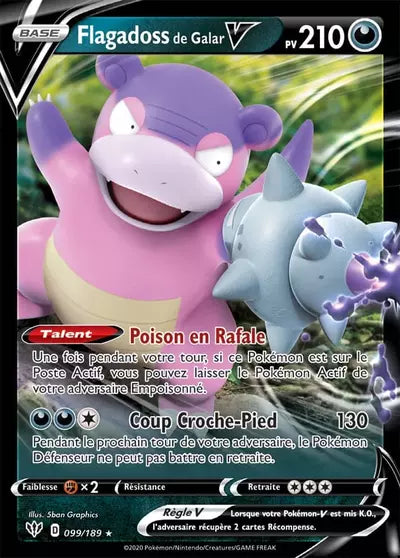Flagadoss de Galar V 099/189 – Ténèbres Embrasées, visuel produit – Manga Cash Ans (Liège).