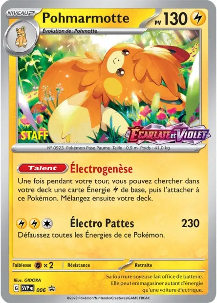 Carte Pokémon Pohmarmotte SVP006 chez Manga Cash Ans sur les hauteurs de Liège