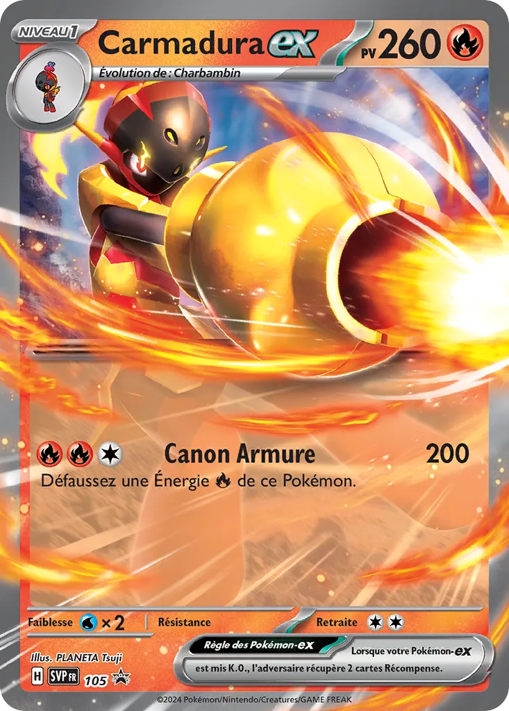 Carte Pokémon Carmadura EX SVP105 disponible chez Manga Cash à Liège