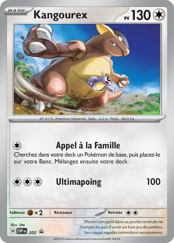 Carte Pokémon Kangourex SVP202 chez Manga Cash Ans sur les hauteurs de Liège