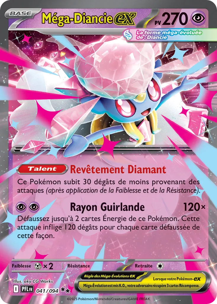 Retrouvez Méga-Diancie EX 041/094 – Flammes Fantasmagoriques chez Manga Cash Ans (Liège).