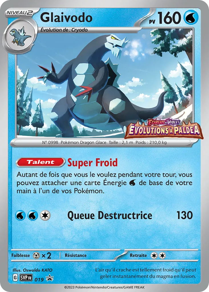 Carte Pokémon Glaivodo SVP019 disponible chez Manga Cash à Ans
