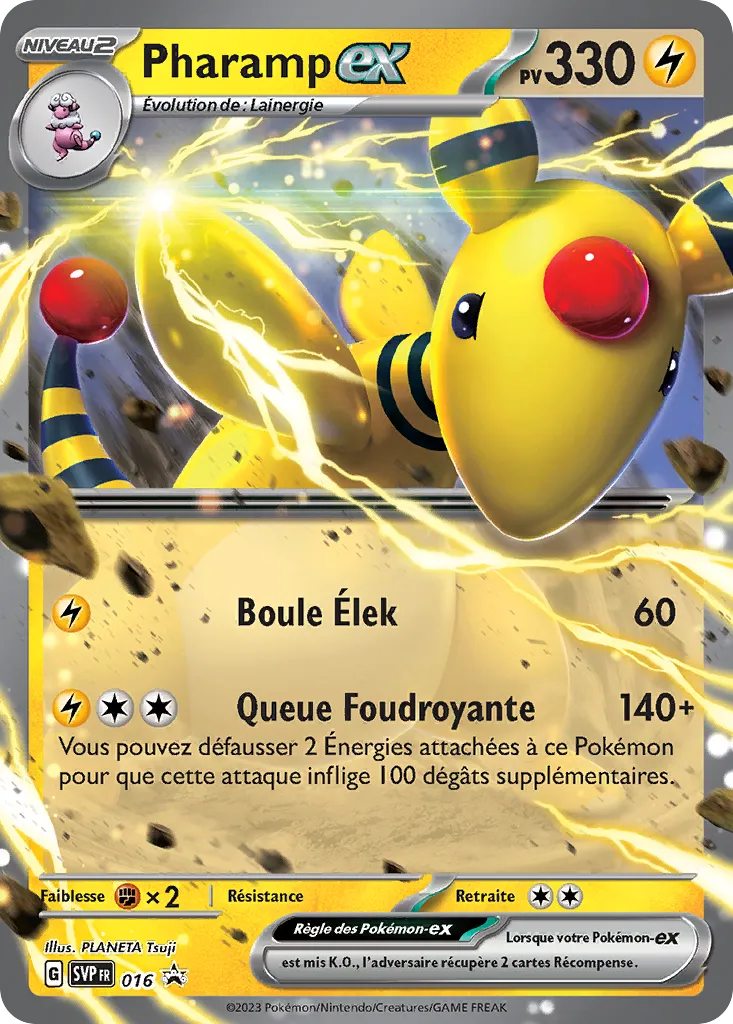 Carte Pokémon Pharamp EX SVP016 disponible chez Manga Cash à Ans