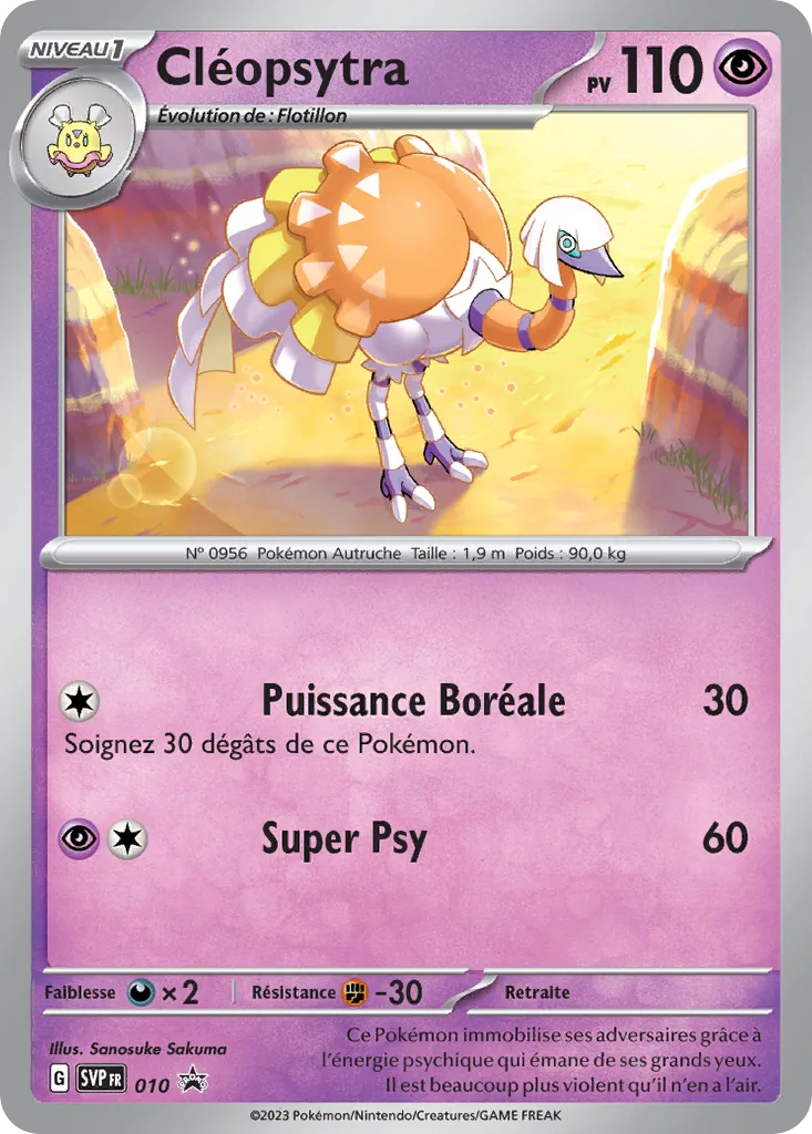 Carte Pokémon Cléopsytra SVP010 disponible chez Manga Cash à Ans