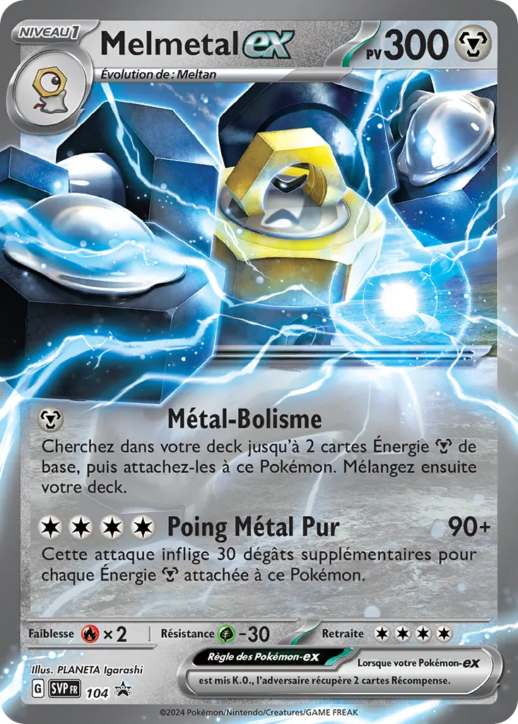 Carte Pokémon Melmetal EX SVP104 disponible chez Manga Cash à Ans