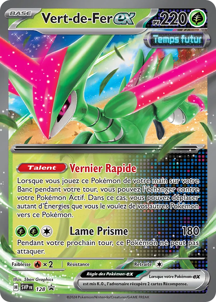 Carte Pokémon Vert-de-Fer EX SVP128 disponible chez Manga Cash à Liège