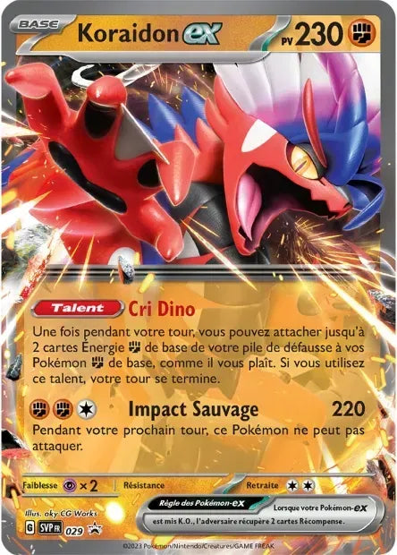 Carte Pokémon Koraidon EX SVP029 chez Manga Cash Ans sur les hauteurs de Liège