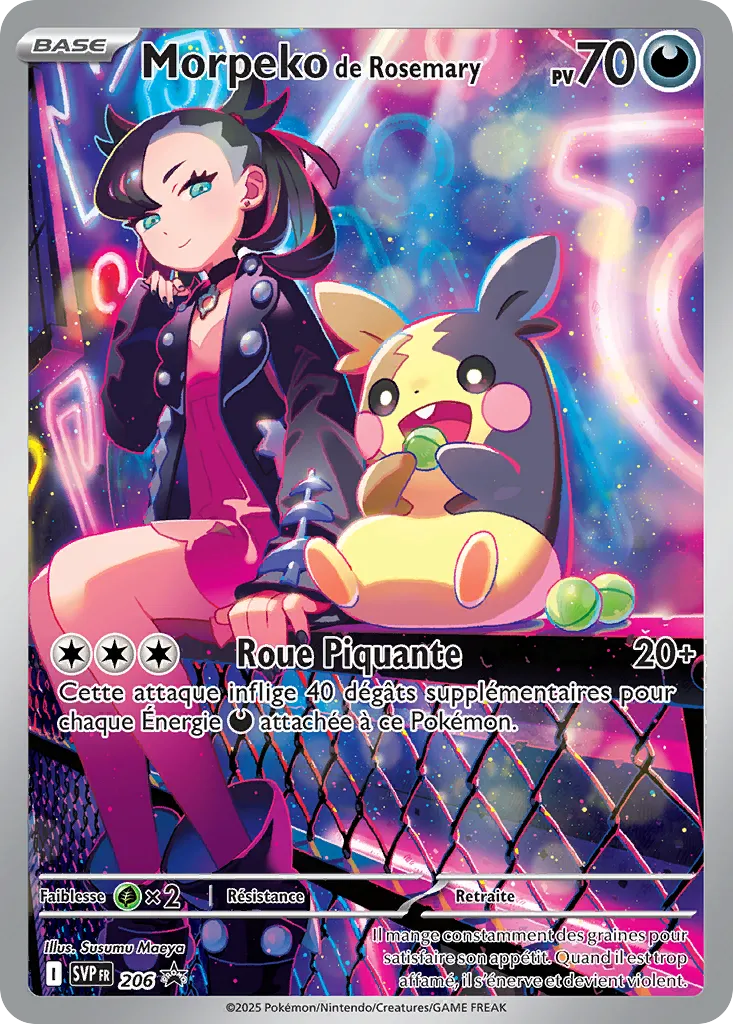 Carte Pokémon Morpeko de Rosemary SVP206 disponible chez Manga Cash à Ans