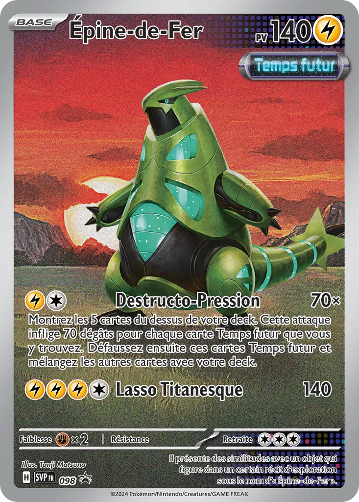 Carte Pokémon Épine-de-Fer SVP098 disponible chez Manga Cash à Liège
