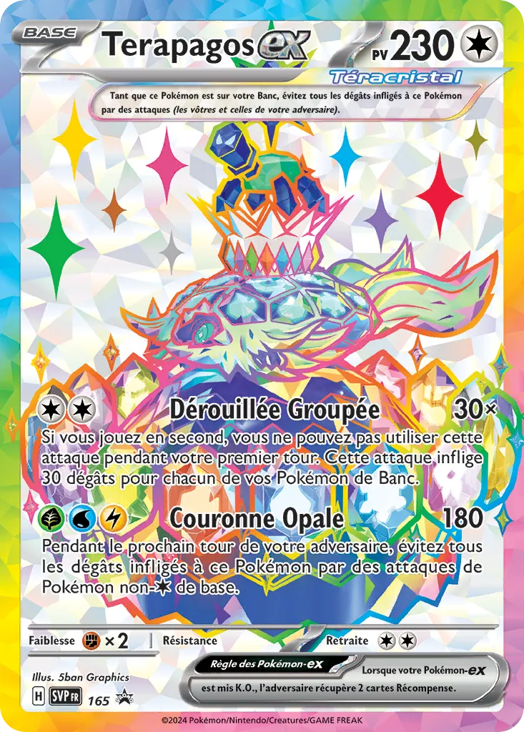 Carte Pokémon Terapagos Téracristal EX SVP165 disponible chez Manga Cash à Ans