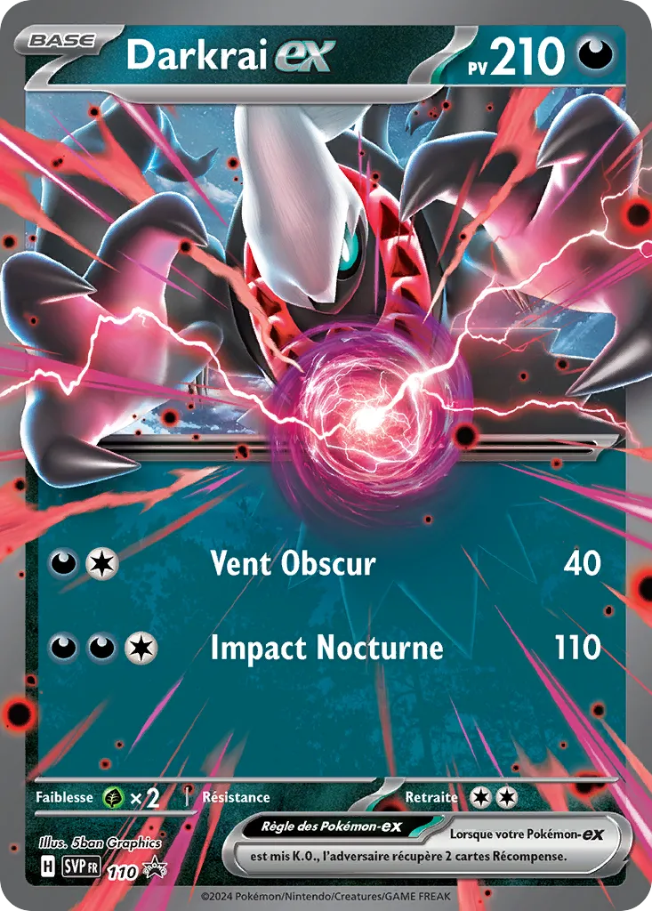 Carte Pokémon Darkrai EX SVP110 disponible chez Manga Cash à Ans
