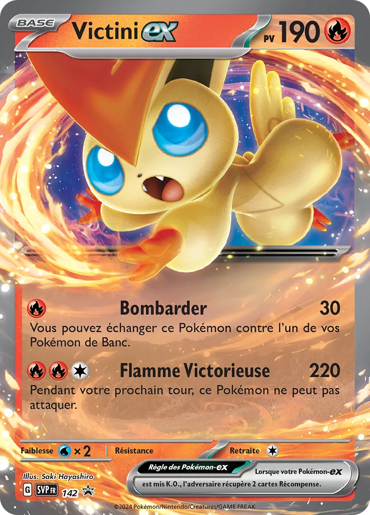 Carte Pokémon Victini EX SVP142 disponible chez Manga Cash à Liège
