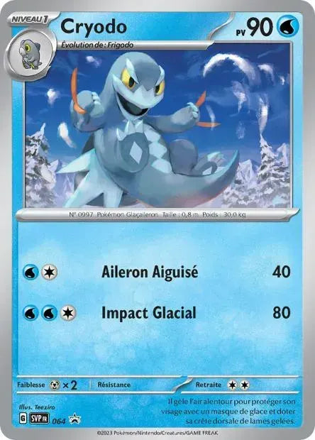 Carte Pokémon Cryodo SVP064 disponible chez Manga Cash à Ans