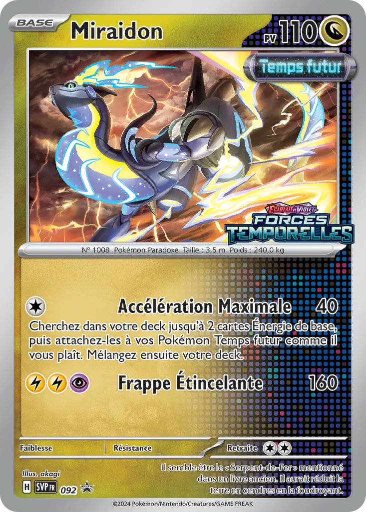 Carte Pokémon Miraidon SVP092 disponible chez Manga Cash à Ans