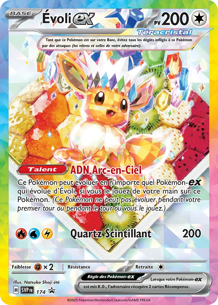 Carte Pokémon Évoli Téracristal EX SVP174 disponible chez Manga Cash à Ans