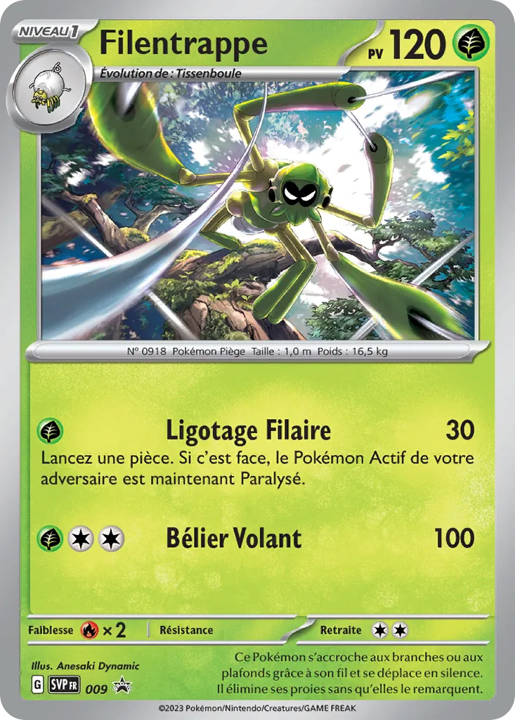 Carte Pokémon Filentrappe SVP009 chez Manga Cash Ans sur les hauteurs de Liège