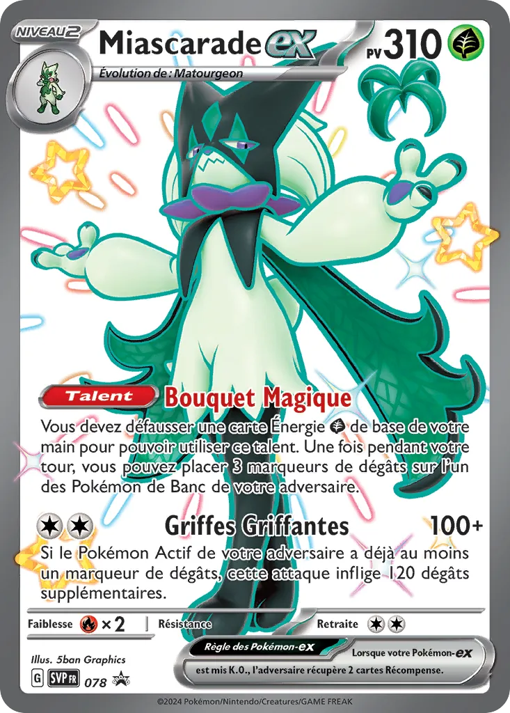 Carte Pokémon Miascarade EX SVP078 chez Manga Cash Ans sur les hauteurs de Liège