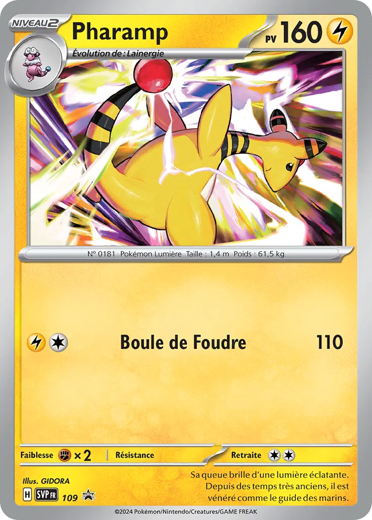Carte Pokémon Pharamp SVP109 chez Manga Cash Ans sur les hauteurs de Liège