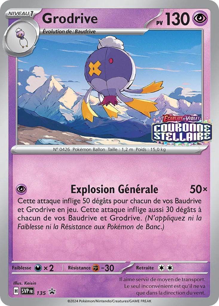 Carte Pokémon Grodrive SVP135 chez Manga Cash Ans sur les hauteurs de Liège