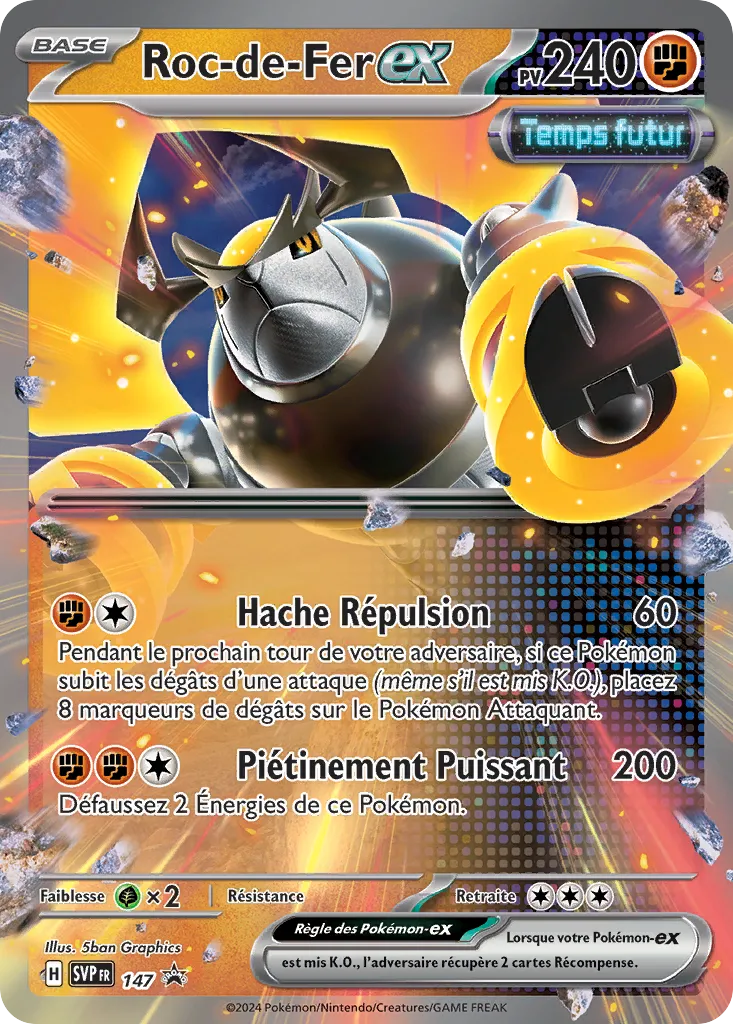 Carte Pokémon Roc-de-Fer EX SVP147 disponible chez Manga Cash à Ans