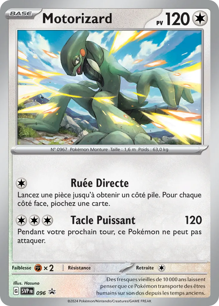 Carte Pokémon Motorizard SVP096 chez Manga Cash Ans sur les hauteurs de Liège