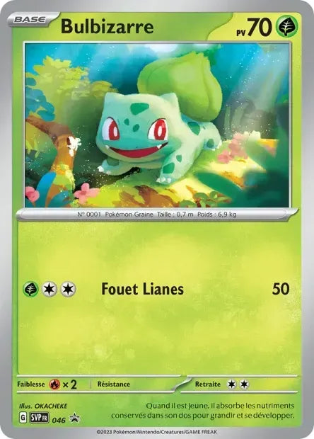 Carte Pokémon Bulbizarre SVP046 chez Manga Cash Ans sur les hauteurs de Liège
