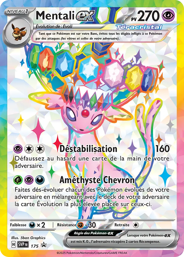 Carte Pokémon Mentali Téracristal EX SVP175 disponible chez Manga Cash à Liège
