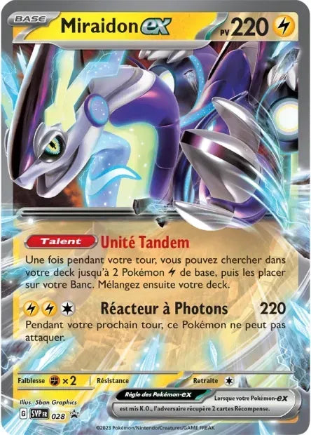 Carte Pokémon Miraidon EX SVP028 disponible chez Manga Cash à Liège