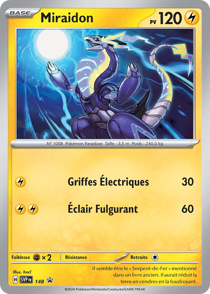 Carte Pokémon Miraidon SVP148 disponible chez Manga Cash à Liège