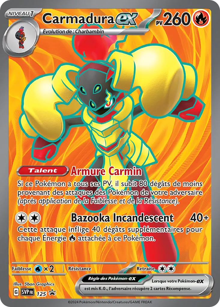 Carte Pokémon Carmadura EX SVP125 disponible chez Manga Cash à Liège