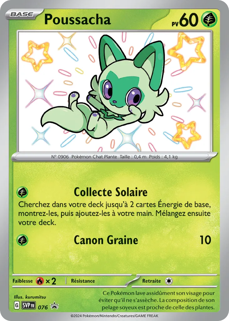 Carte Pokémon Poussacha SVP076 disponible chez Manga Cash à Ans