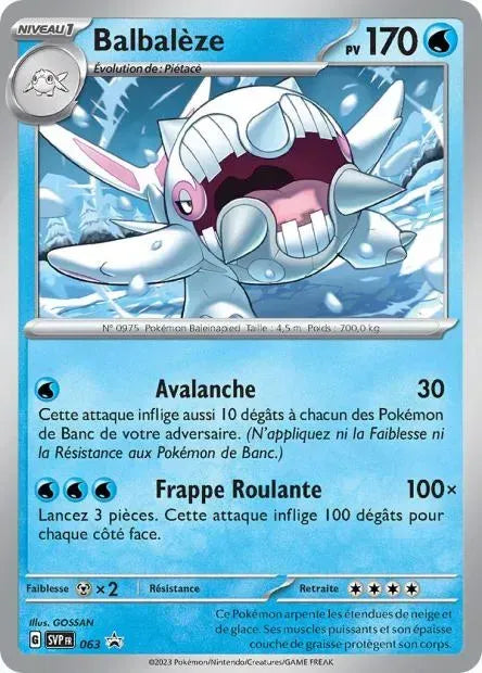 Carte Pokémon Balbalèze SVP063 chez Manga Cash Ans sur les hauteurs de Liège