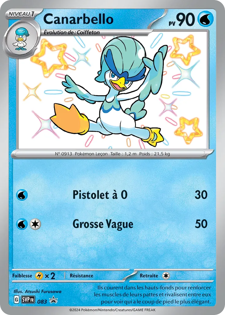 Carte Pokémon Canarbello SVP083 disponible chez Manga Cash à Liège