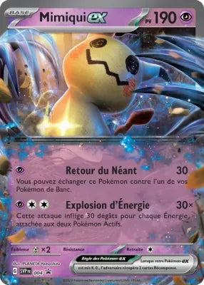 Carte Pokémon Mimiqui EX SVP004 disponible chez Manga Cash à Ans